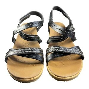 Skechers Cali Luxe Foam Wedge Sandals - Size 10